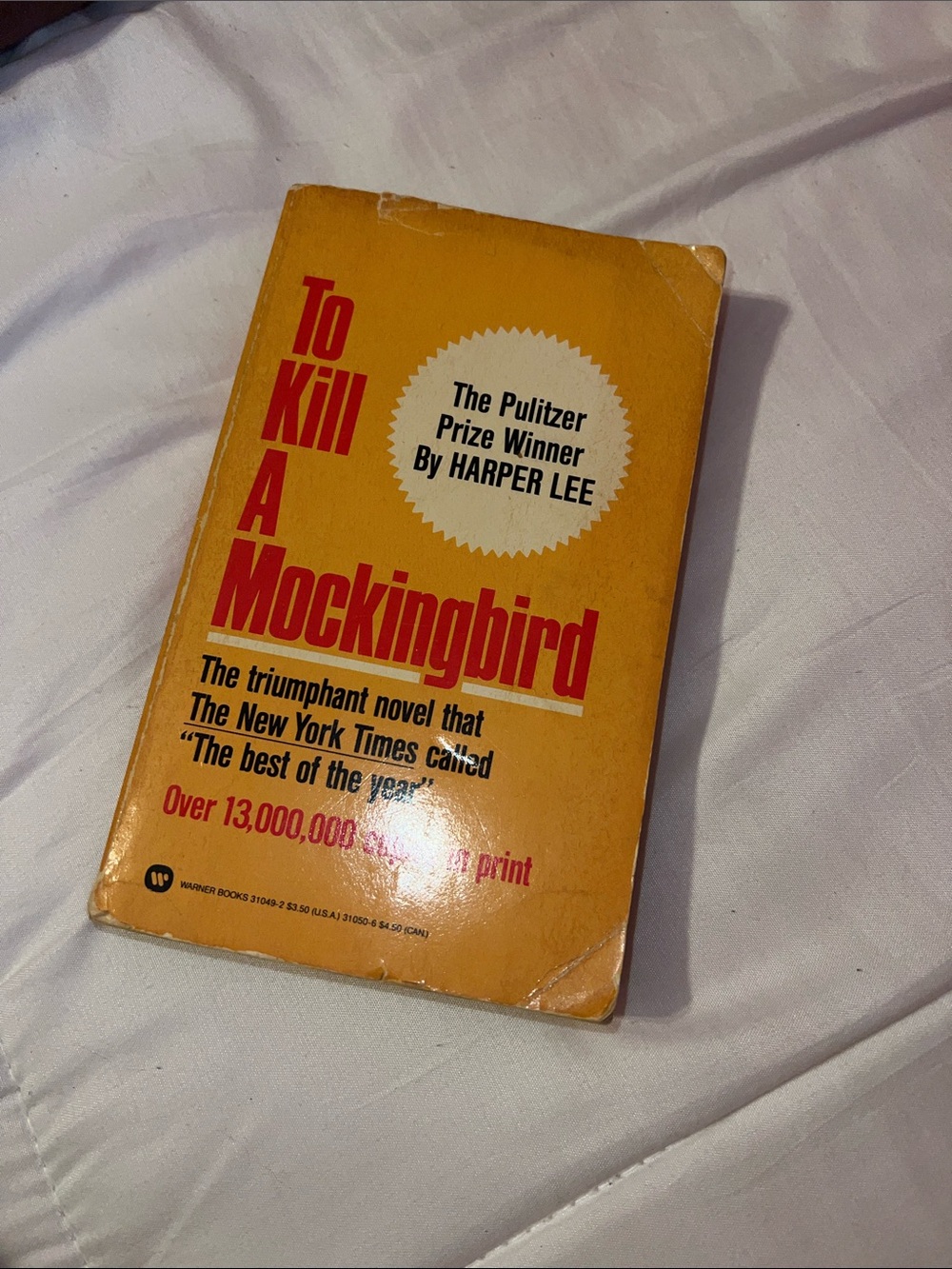 To Kill a Mockingbird Paperback - Yellow Cover by Harper Lee